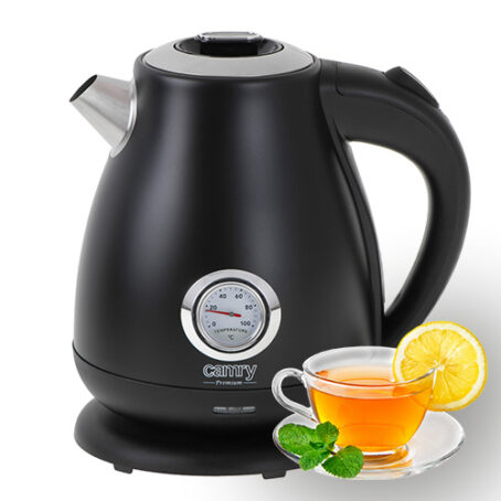 Praktická rýchlovarná kanvica s teplomerom